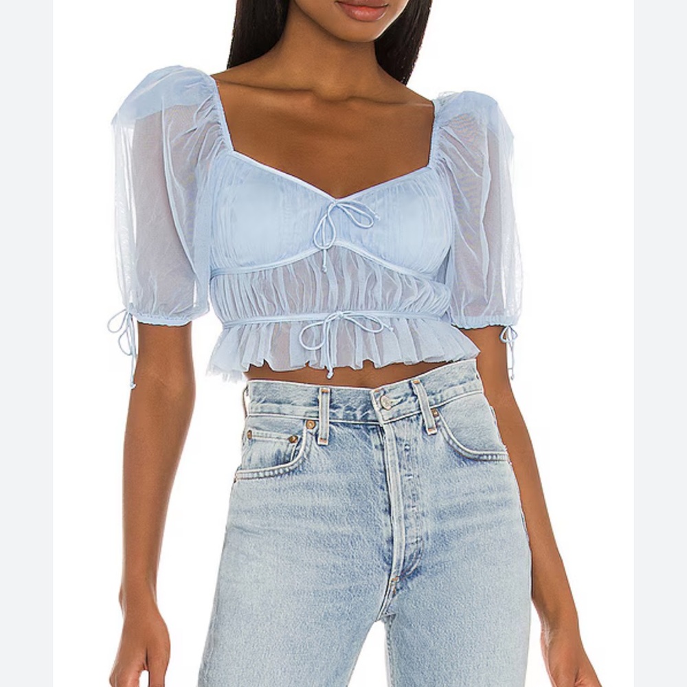 For Love And Lemons Sunshine Crop Top